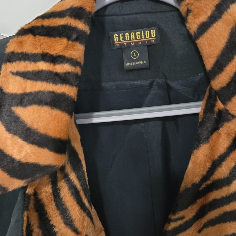 Georgiou Studio Tiger Print Coat